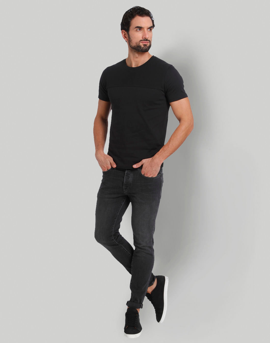 Black Crew Neck T-Shirt