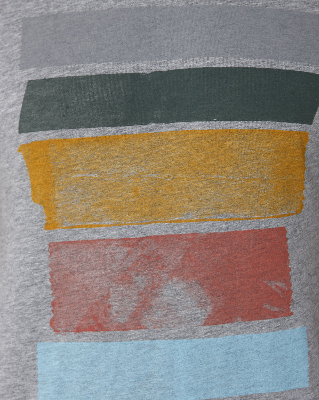 Grey Printed Crew Neck T-Shirt