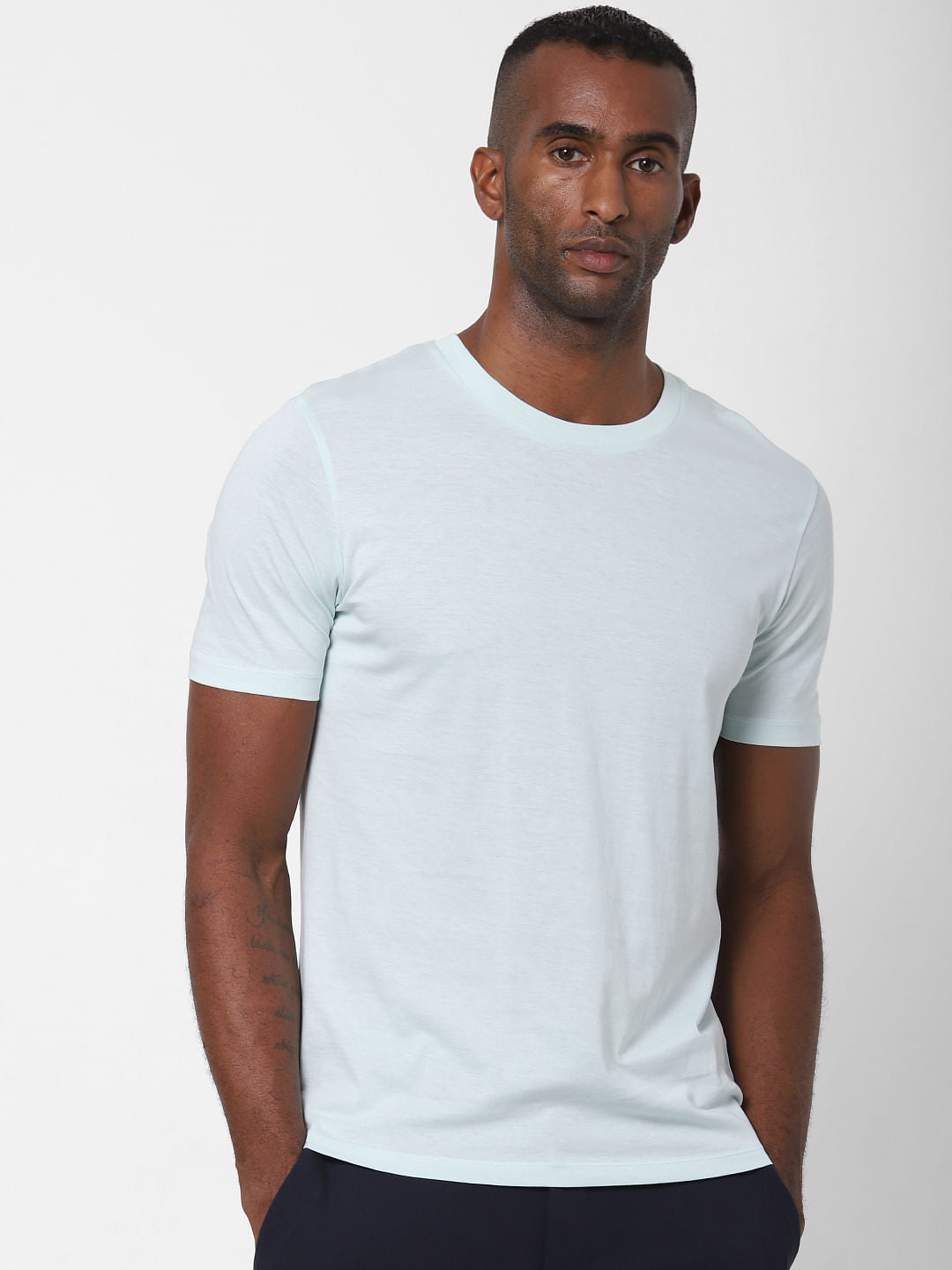 Light Green Crew Neck T-Shirt