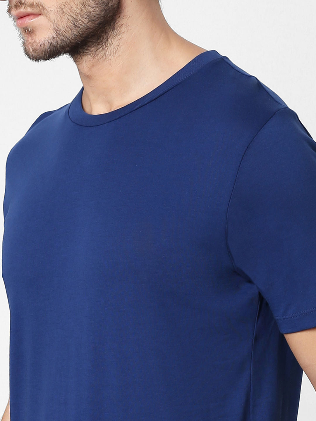 Blue Crew Neck T-Shirt