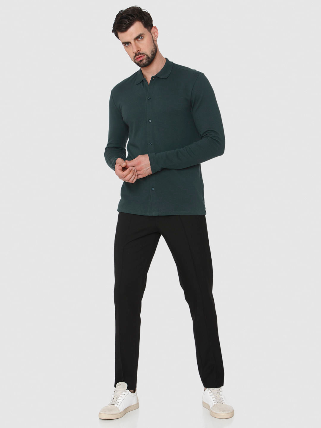 Dark Green Full Sleeves Shirt