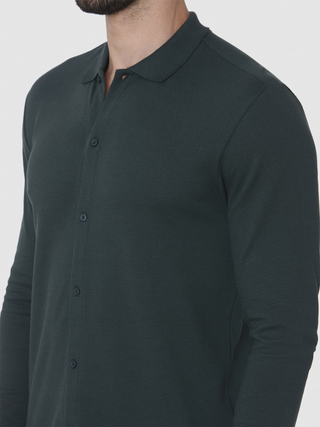 Dark Green Full Sleeves Shirt