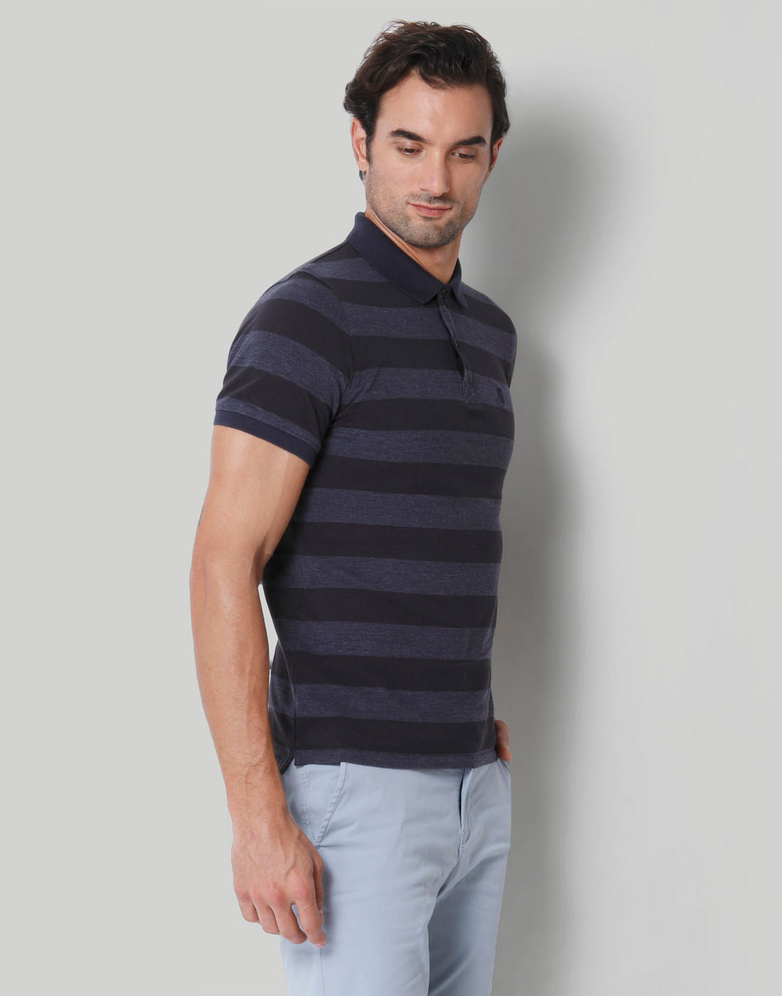 Black Polo Neck T-Shirt