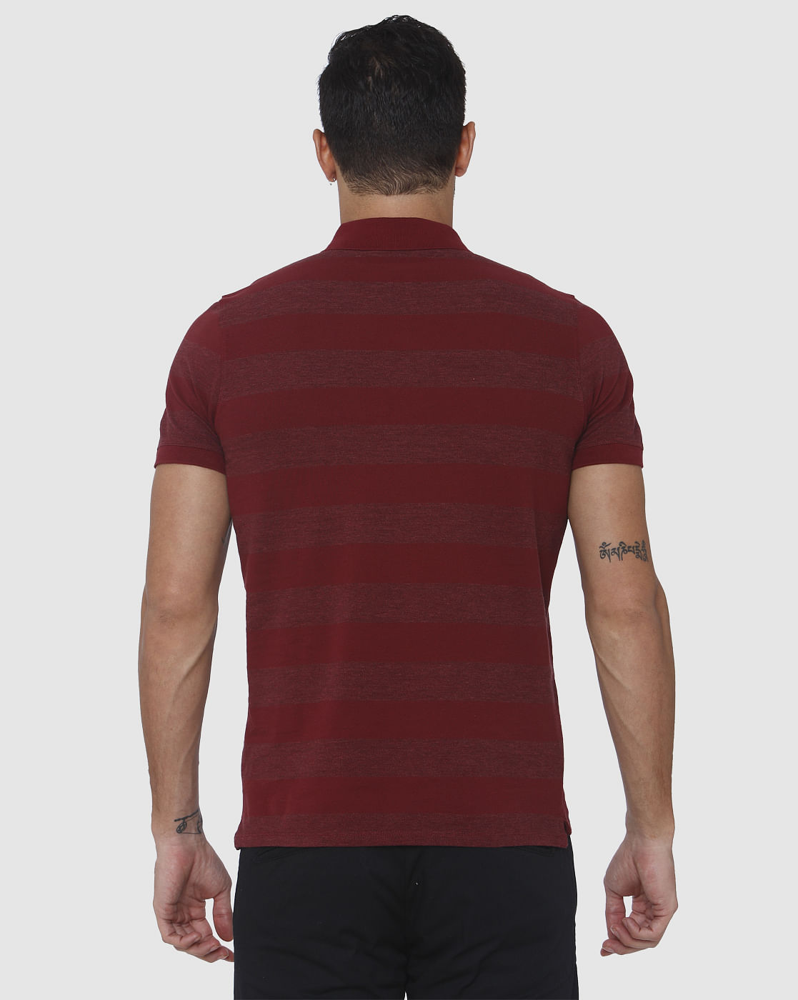 Red Polo Neck T-Shirt