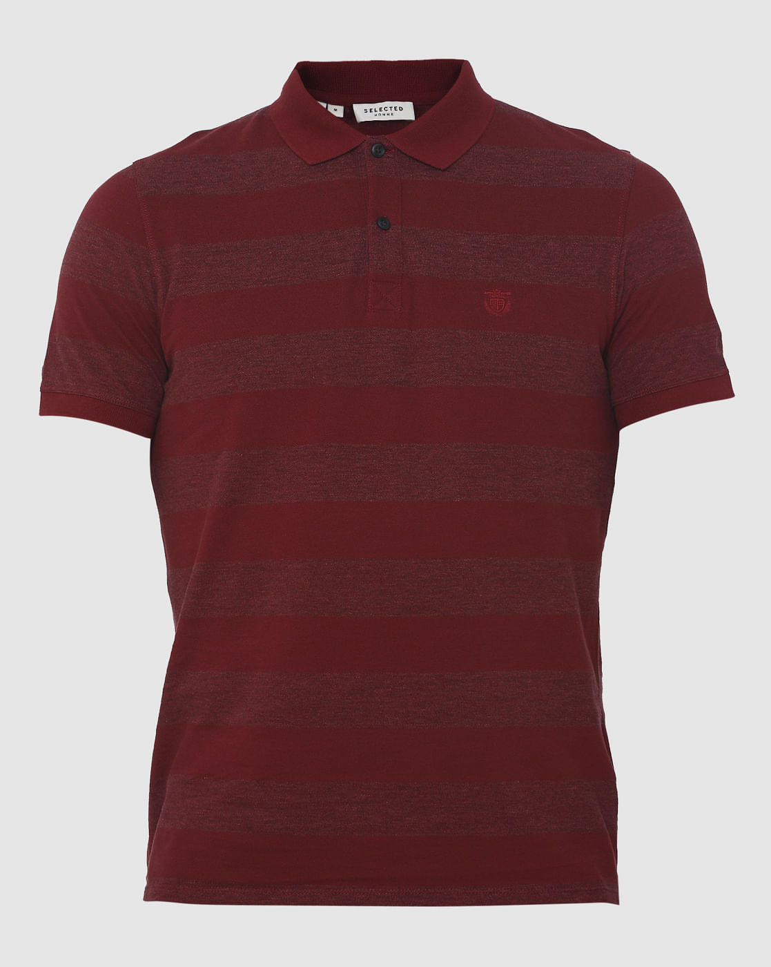 Red Polo Neck T-Shirt