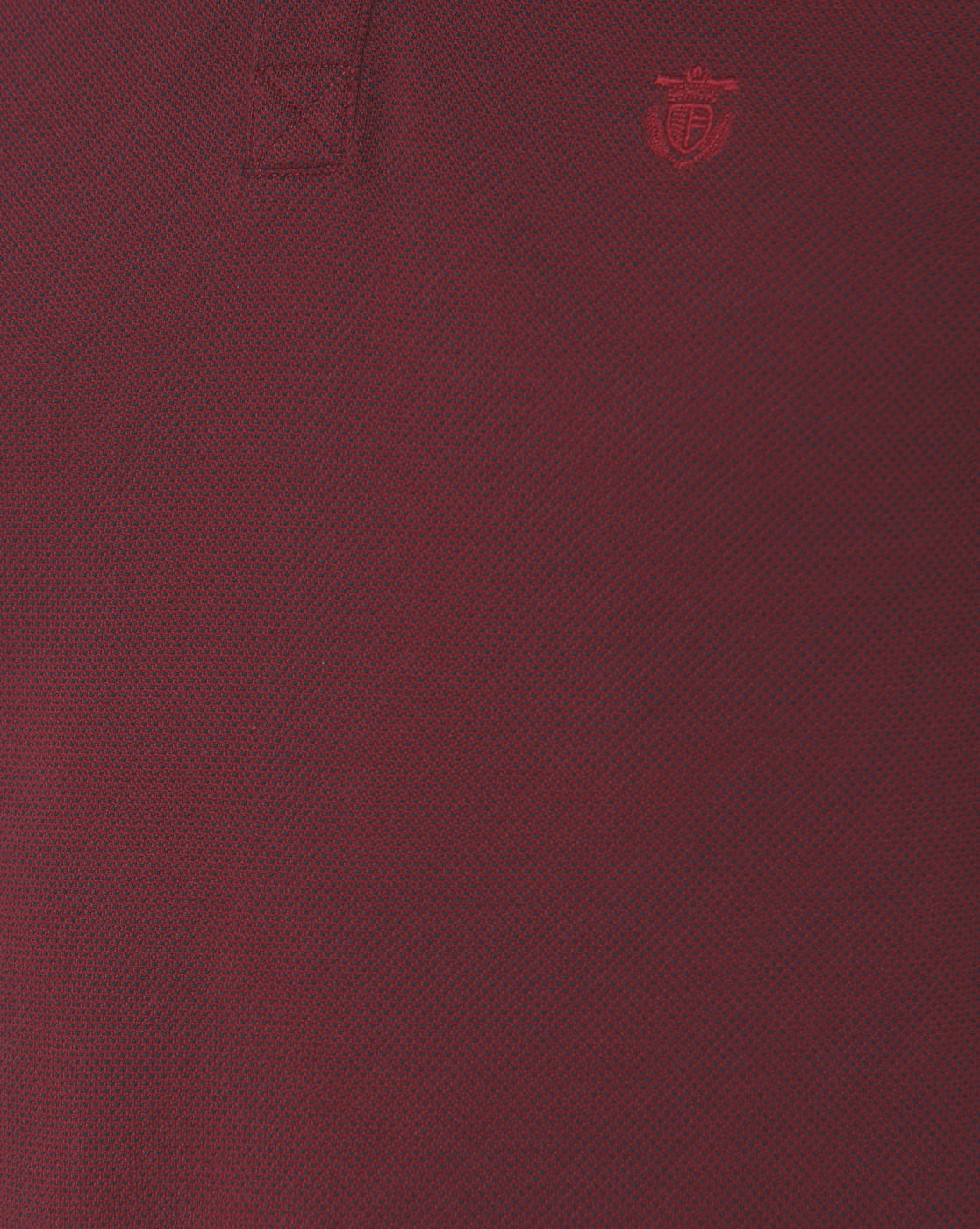 Burgundy Polo Neck T-Shirt