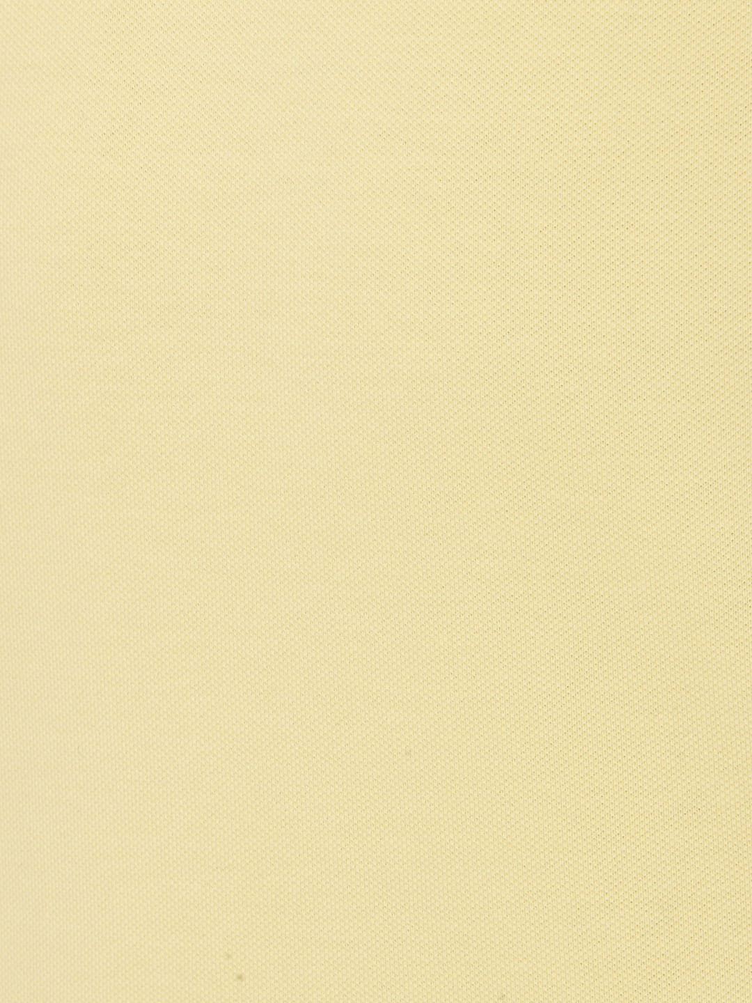 Yellow Contrast Tipping Polo Neck T-Shirt