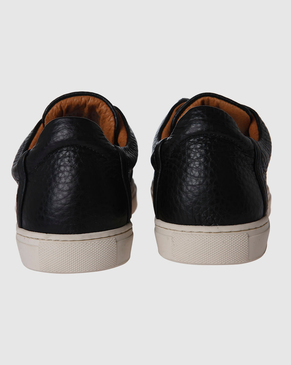 Black Leather Sneakers