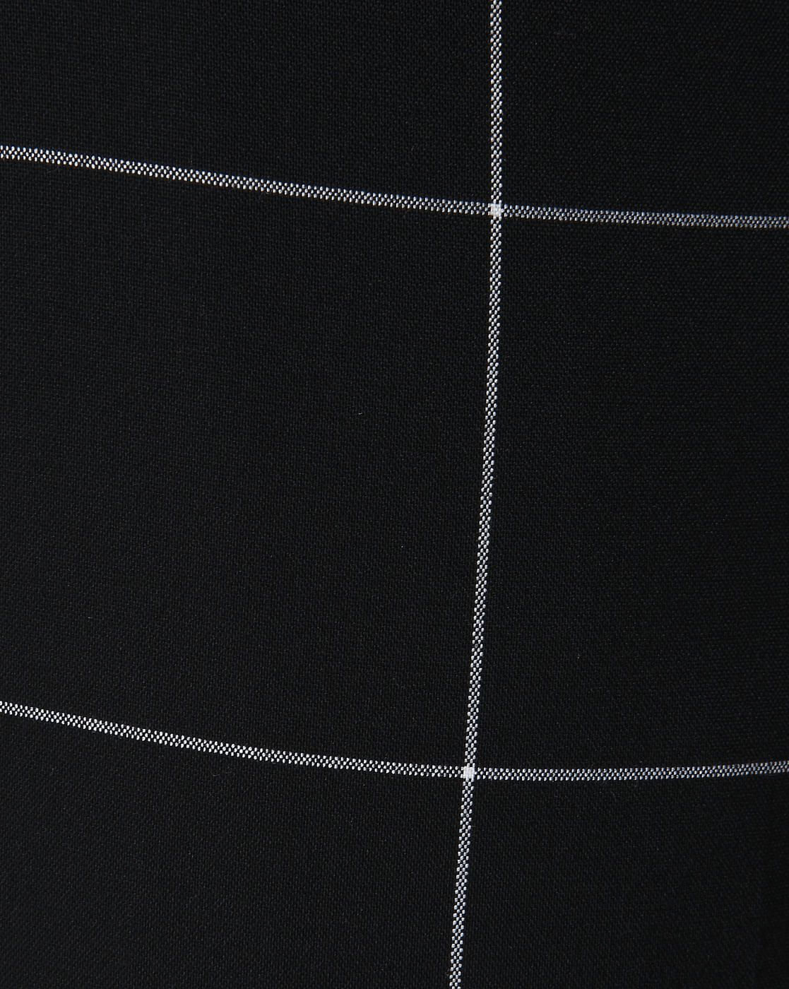 Black Check Formal Trousers
