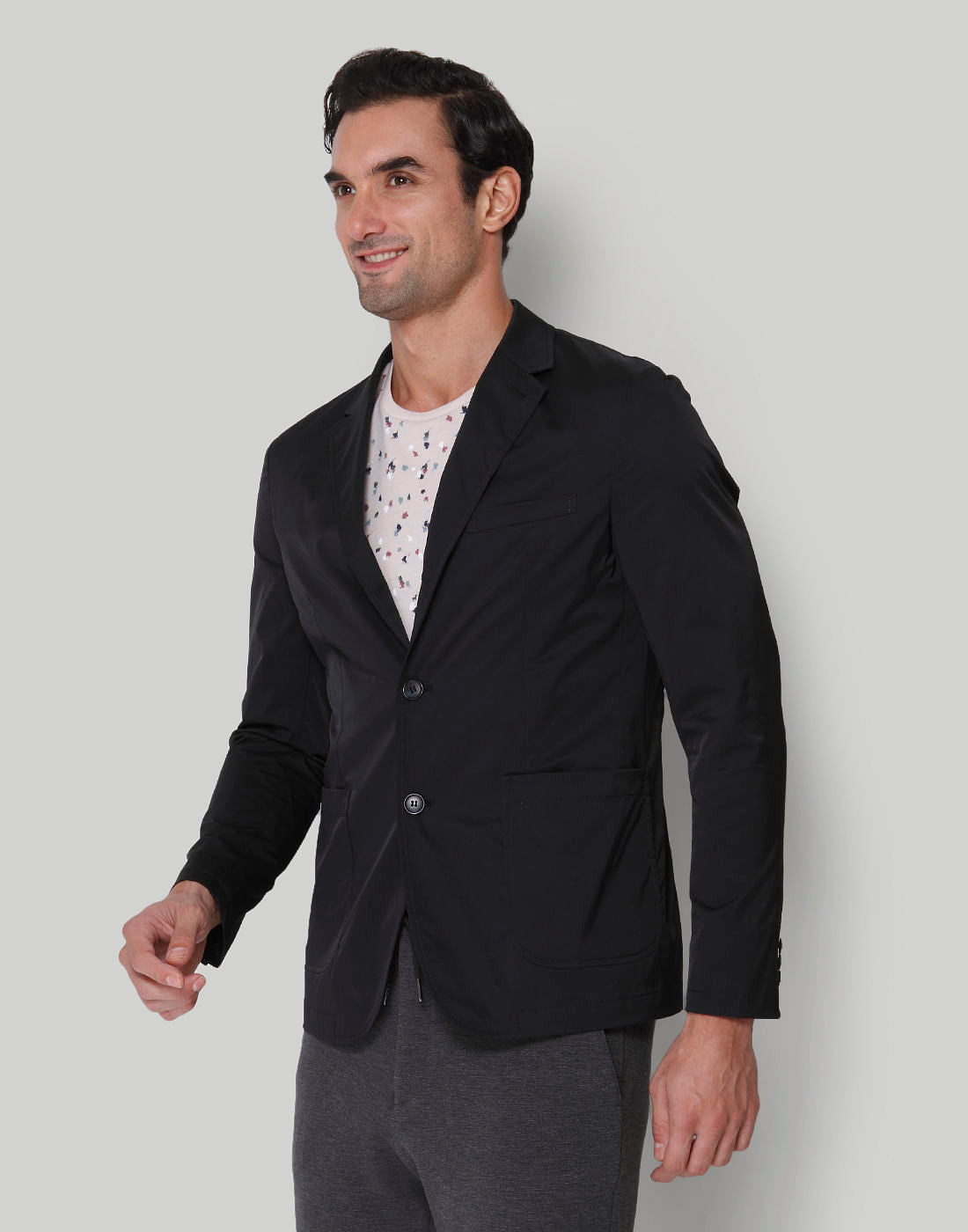 Black Regular Fit Blazer