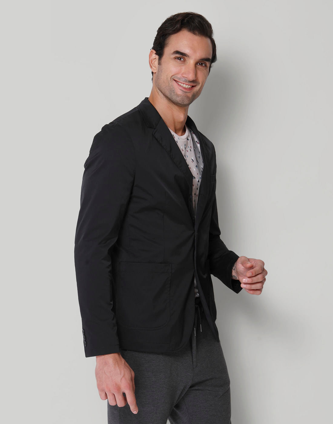 Black Regular Fit Blazer