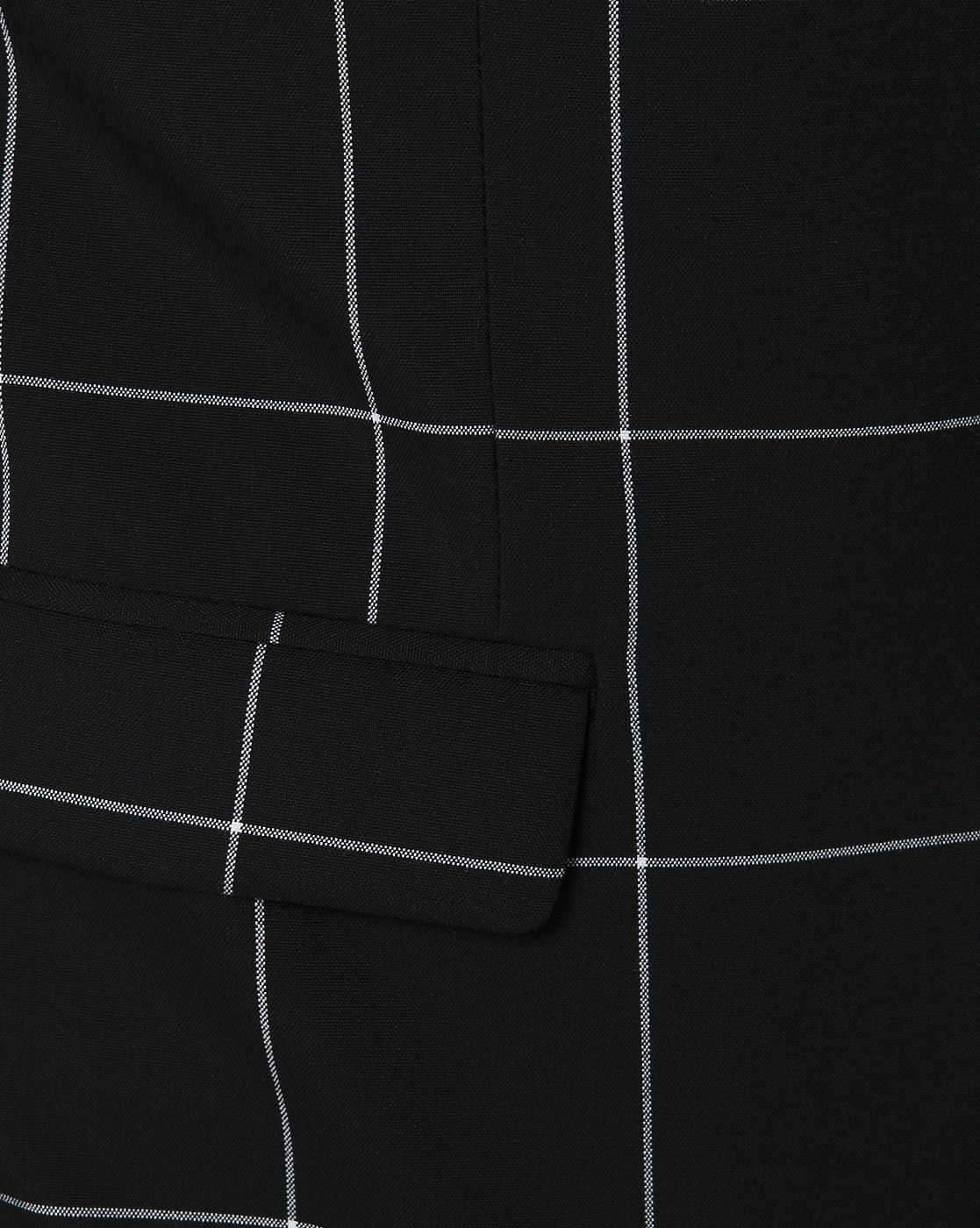 Black Check Slim Fit Formal Blazer