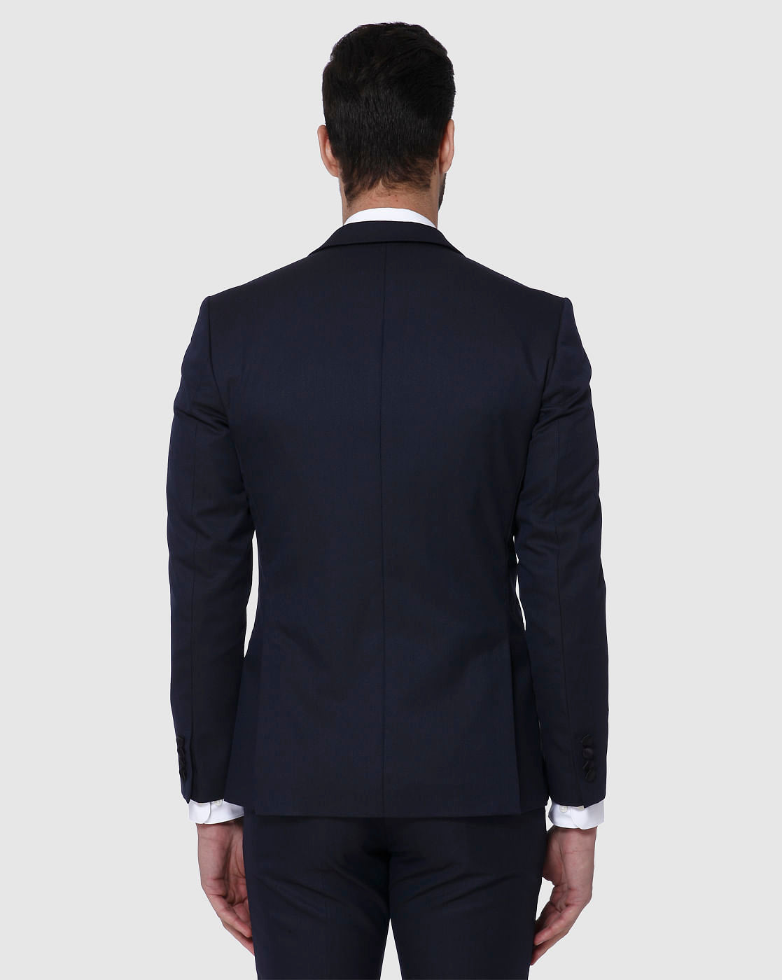 Navy Blue Slim Fit Formal Blazer