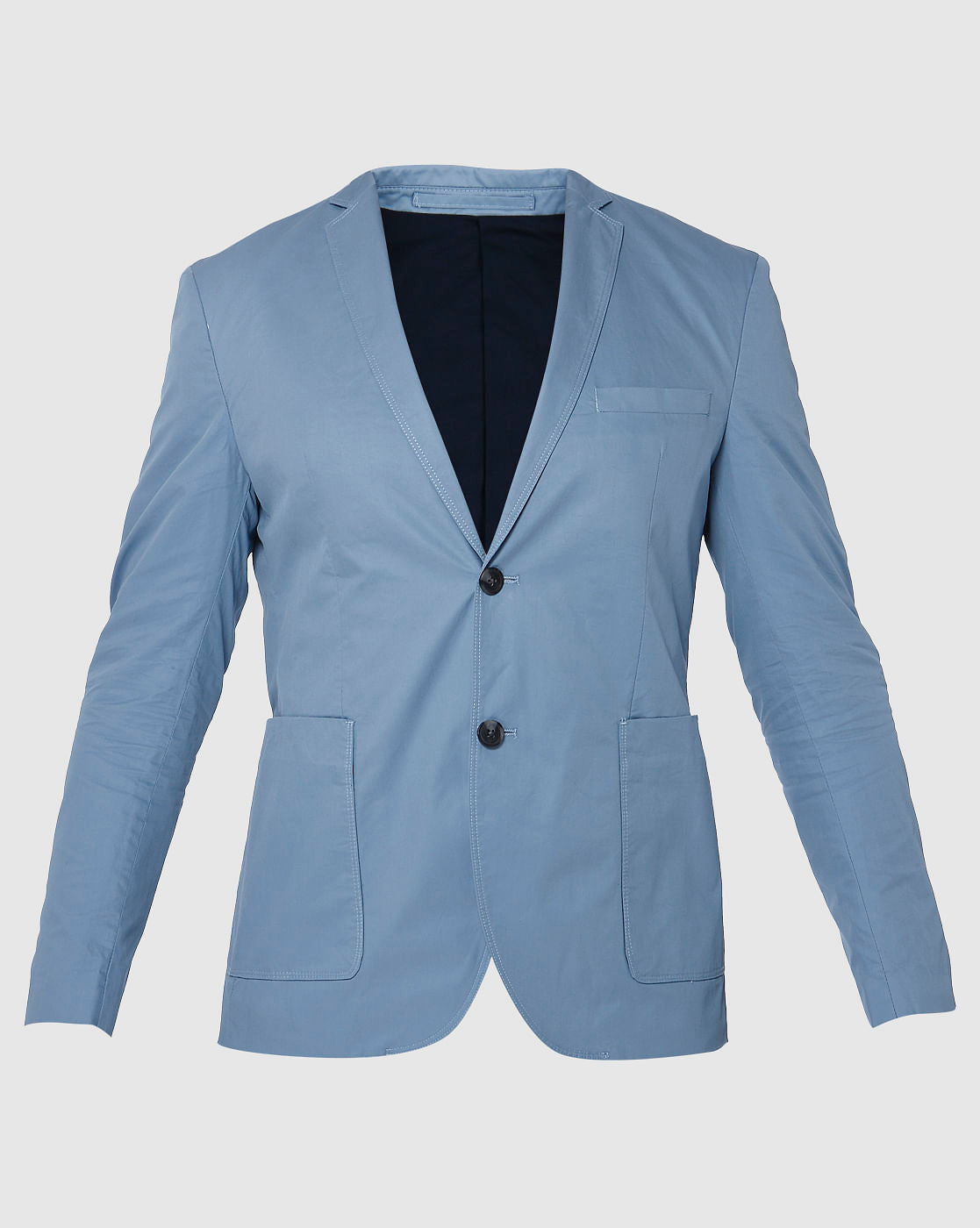 Light Blue Slim Fit Blazer