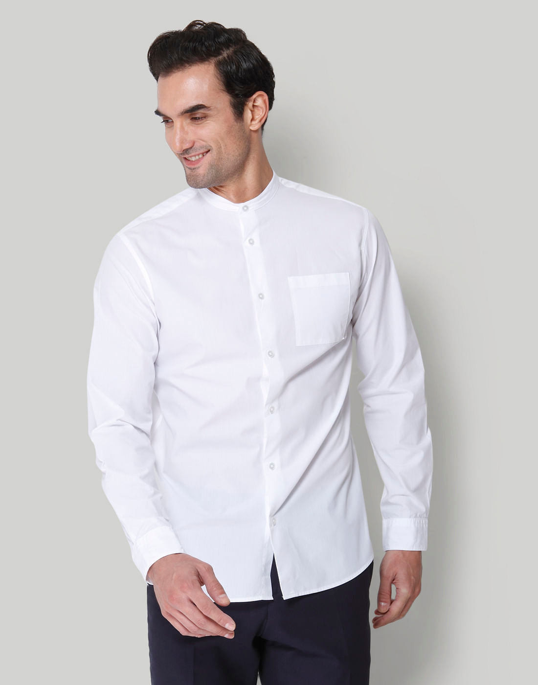 White Full Sleeves Shirt
