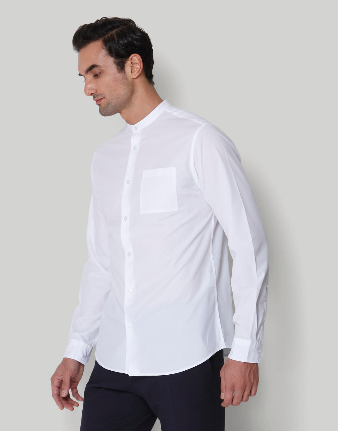 White Full Sleeves Shirt