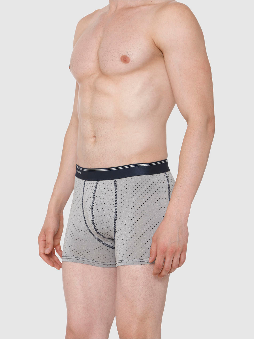 Grey All Over Print Trunks