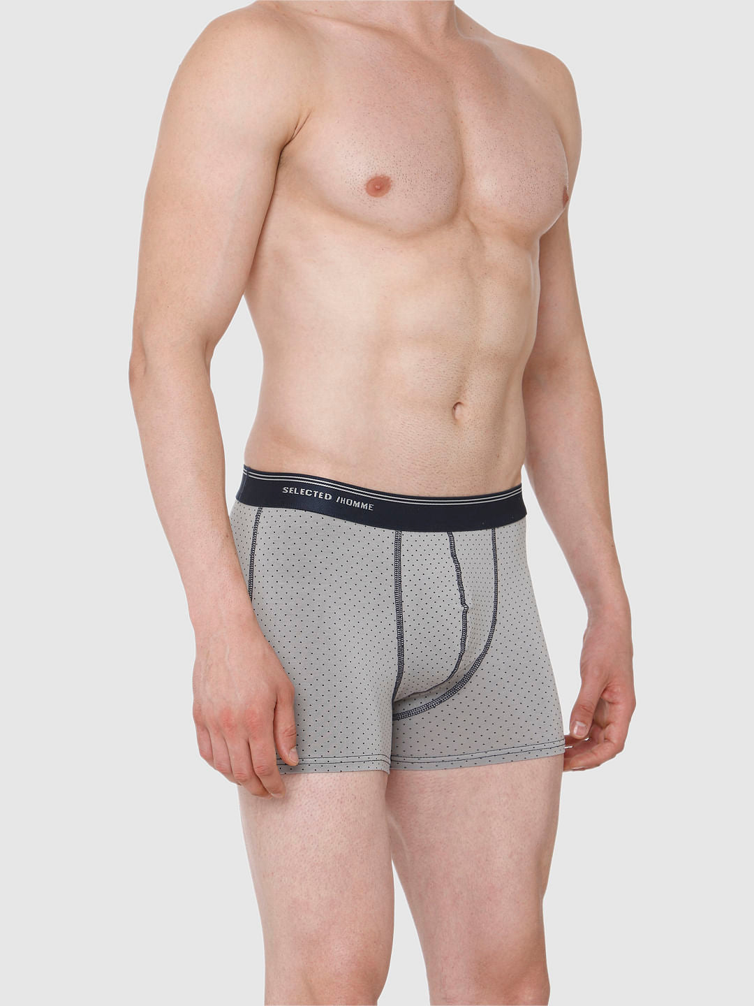 Grey All Over Print Trunks