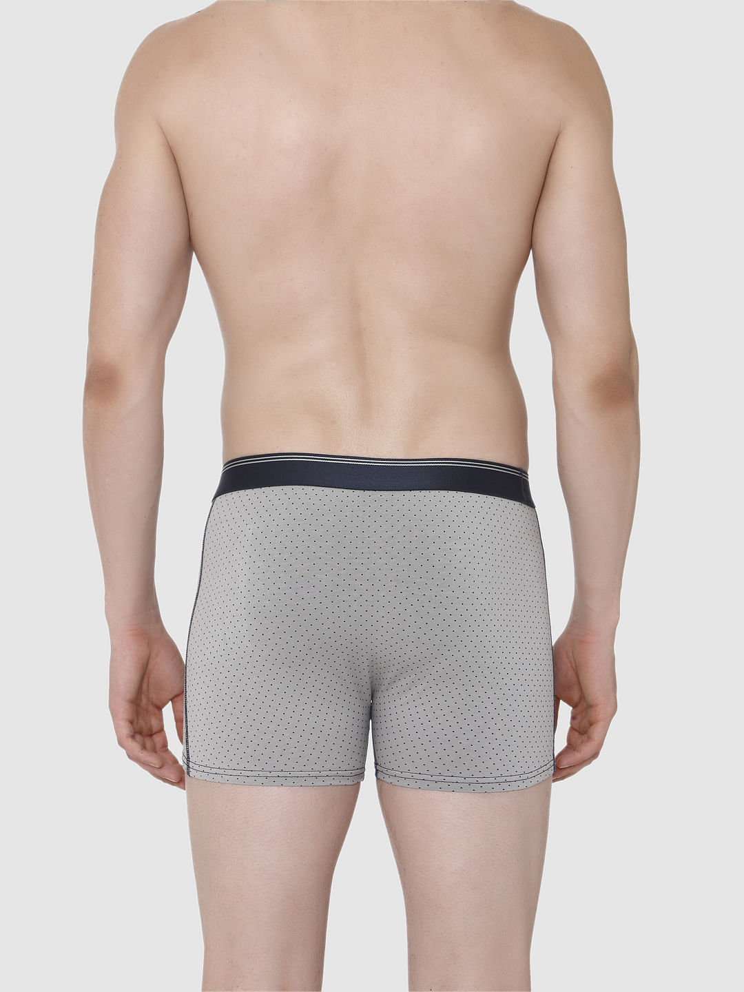 Grey All Over Print Trunks