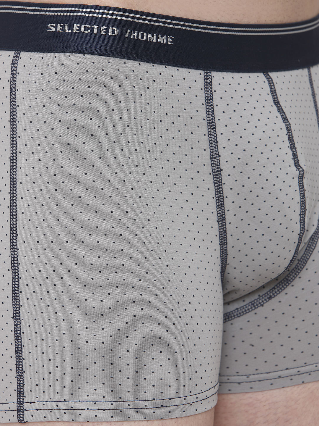 Grey All Over Print Trunks