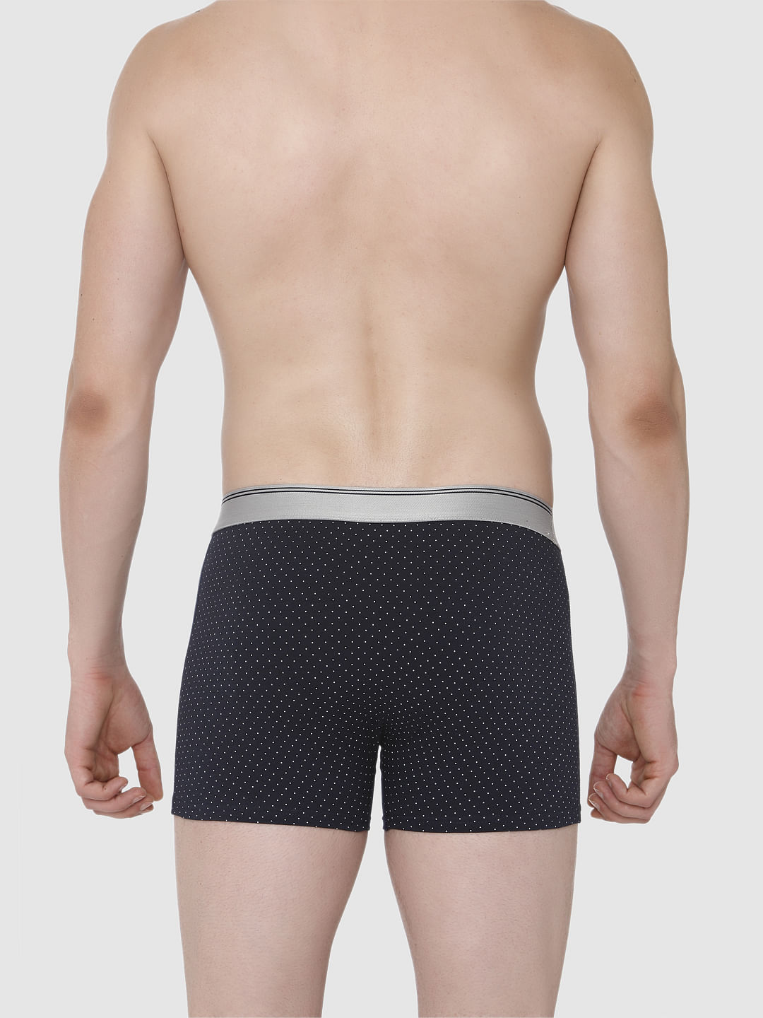 Navy Blue All Over Print Trunks
