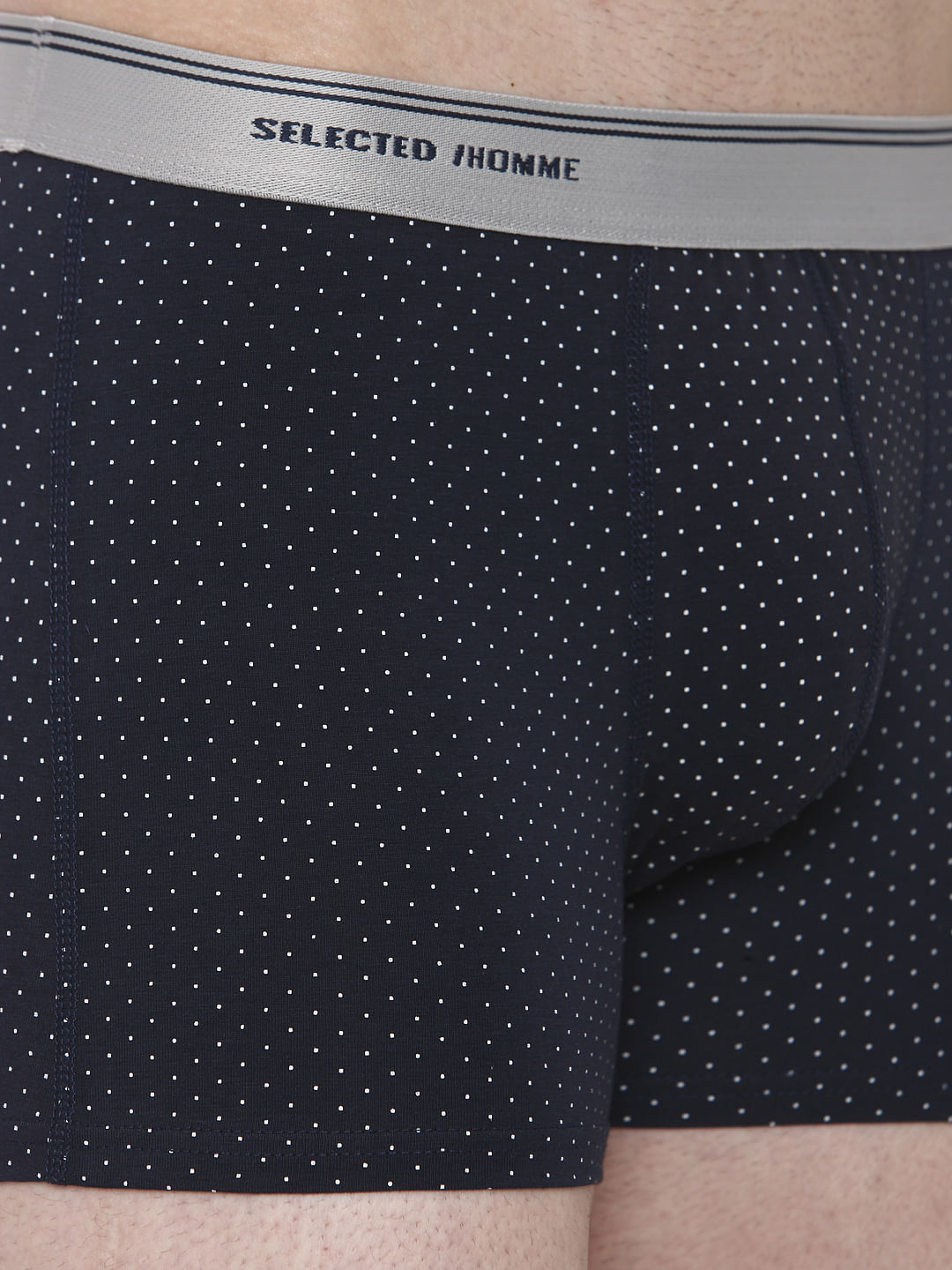 Navy Blue All Over Print Trunks