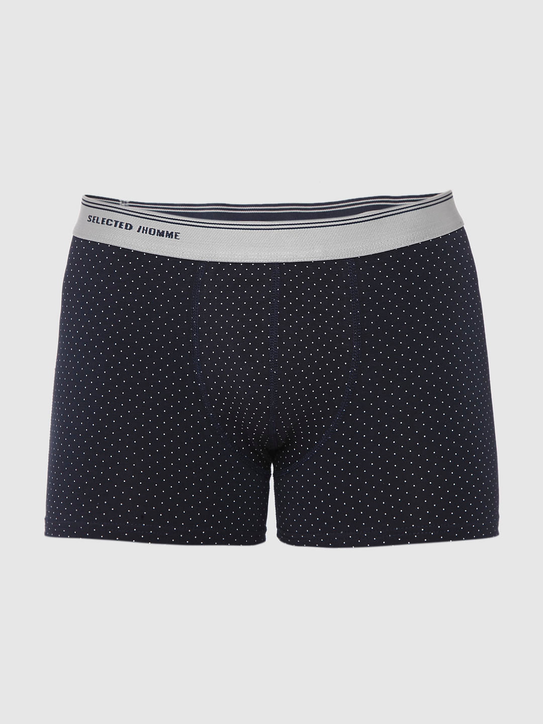 Navy Blue All Over Print Trunks