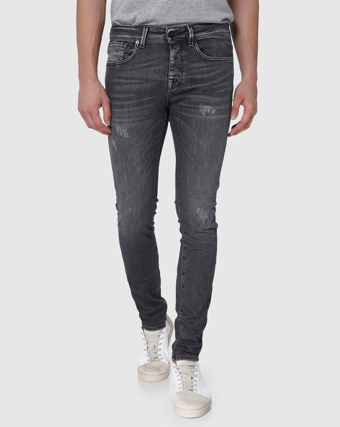 Grey Skinny Fit Jeans