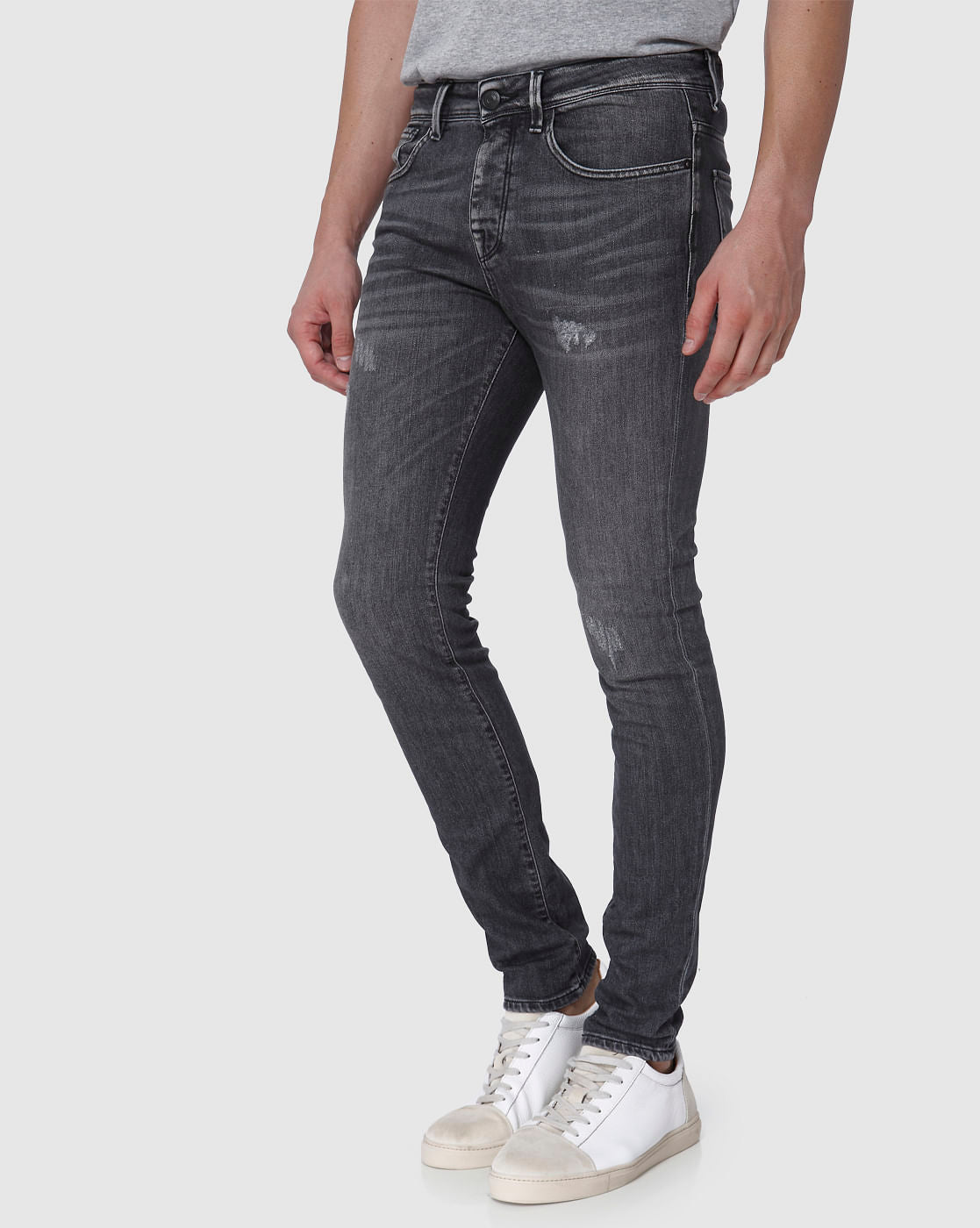 Grey Skinny Fit Jeans
