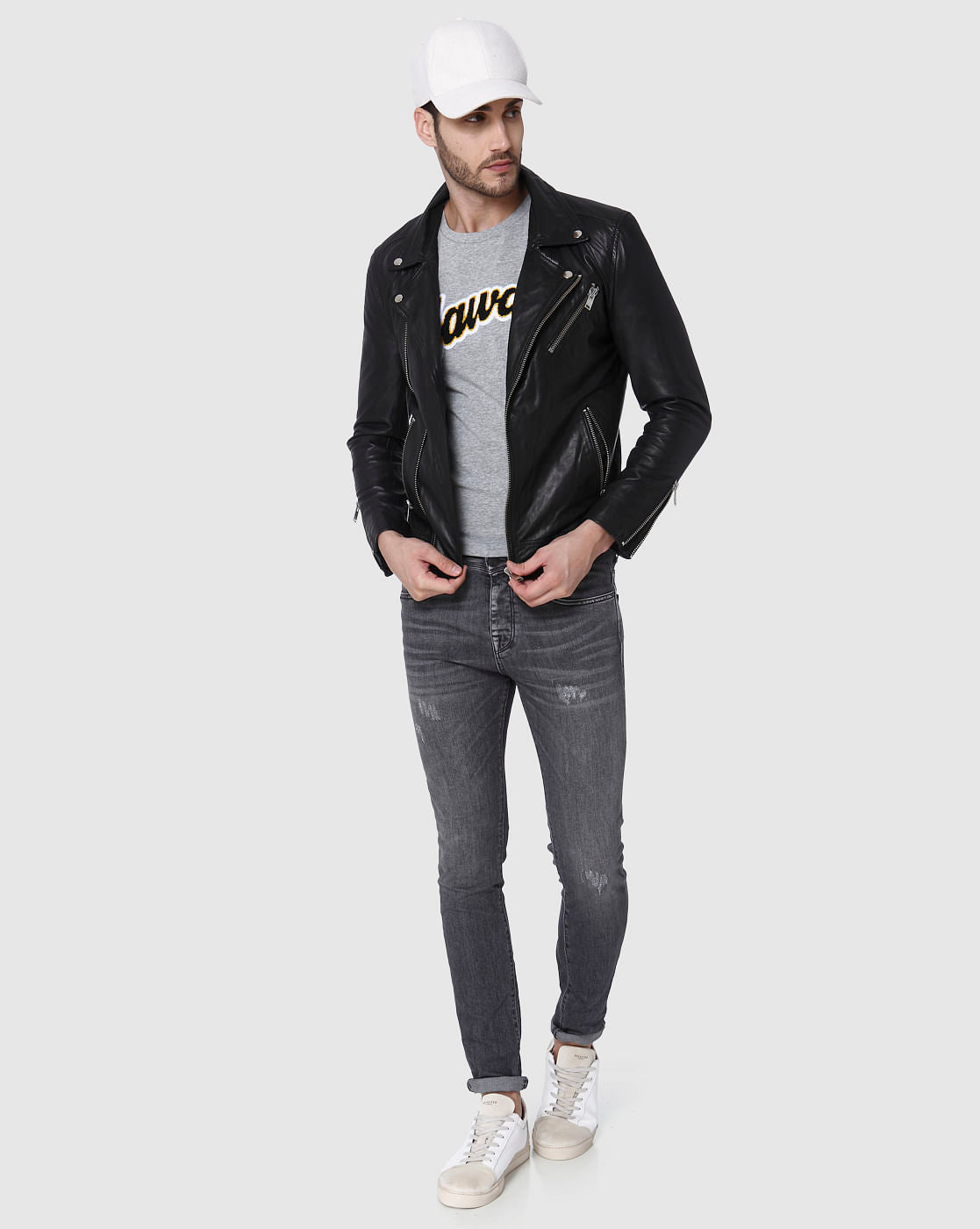 Grey Skinny Fit Jeans