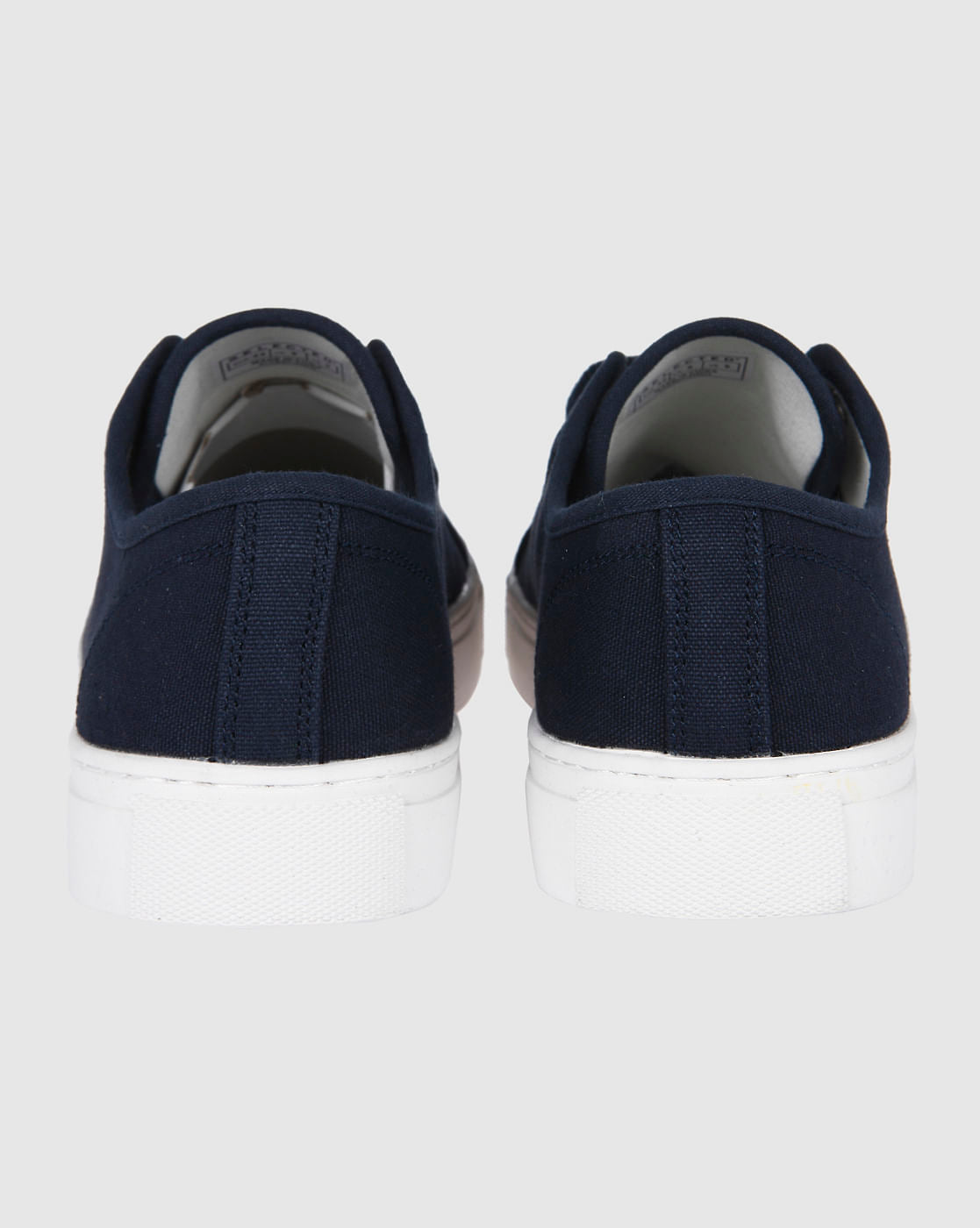 Navy Blue Canvas Sneakers
