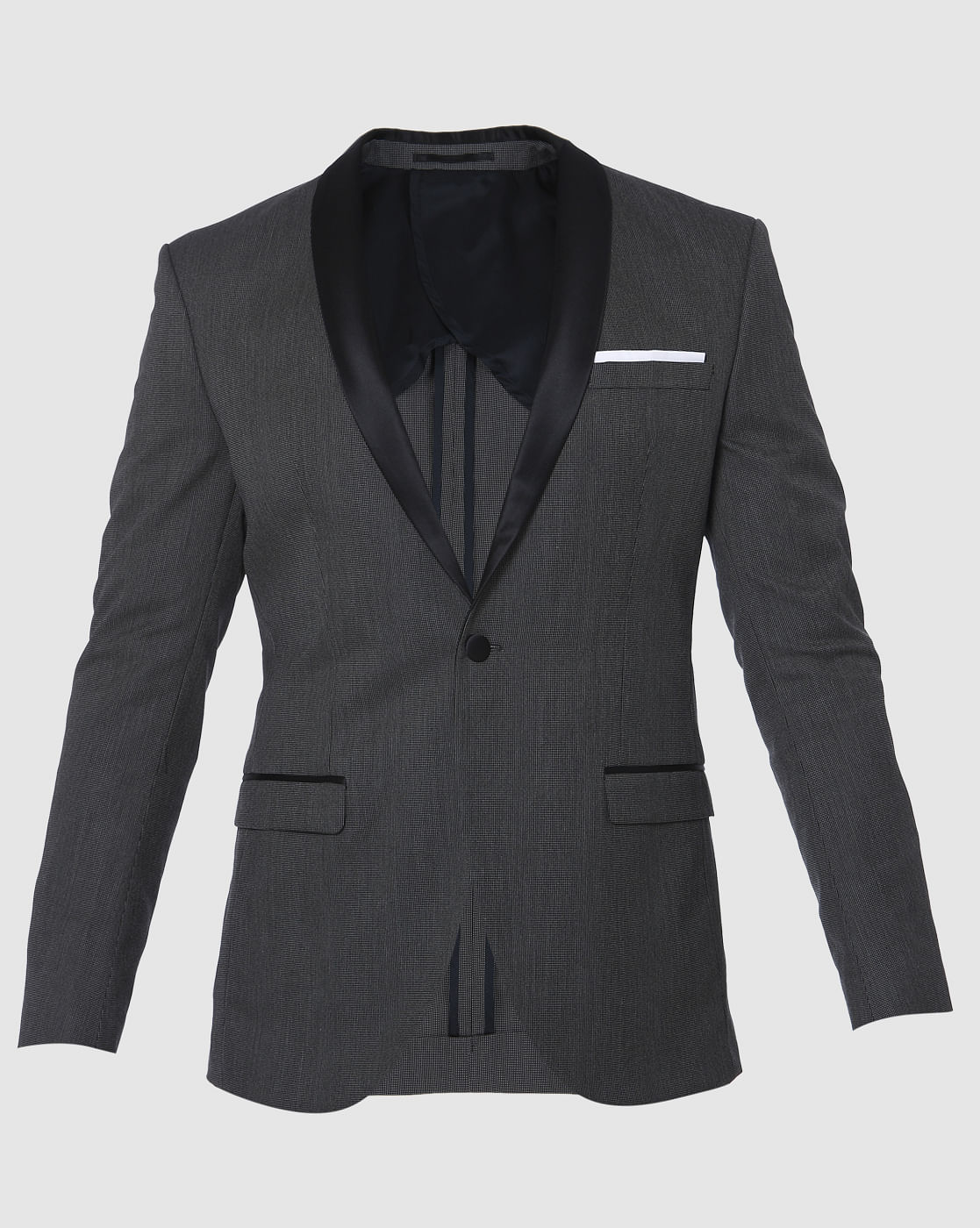Black Single Button Blazer