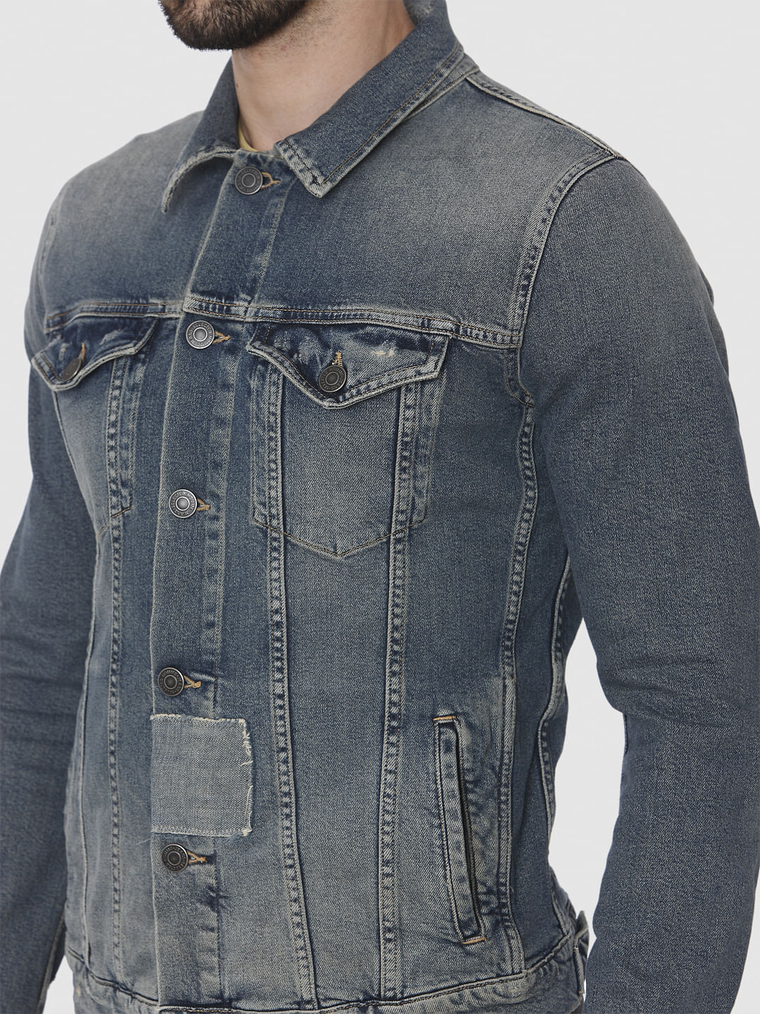 Blue Washed Denim Jacket