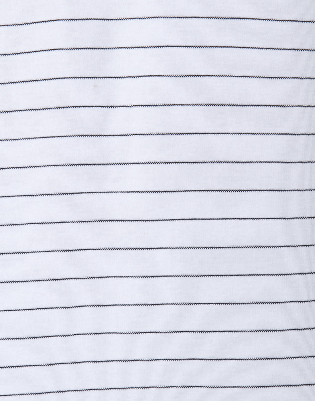 White Striped Polo Neck T-Shirt