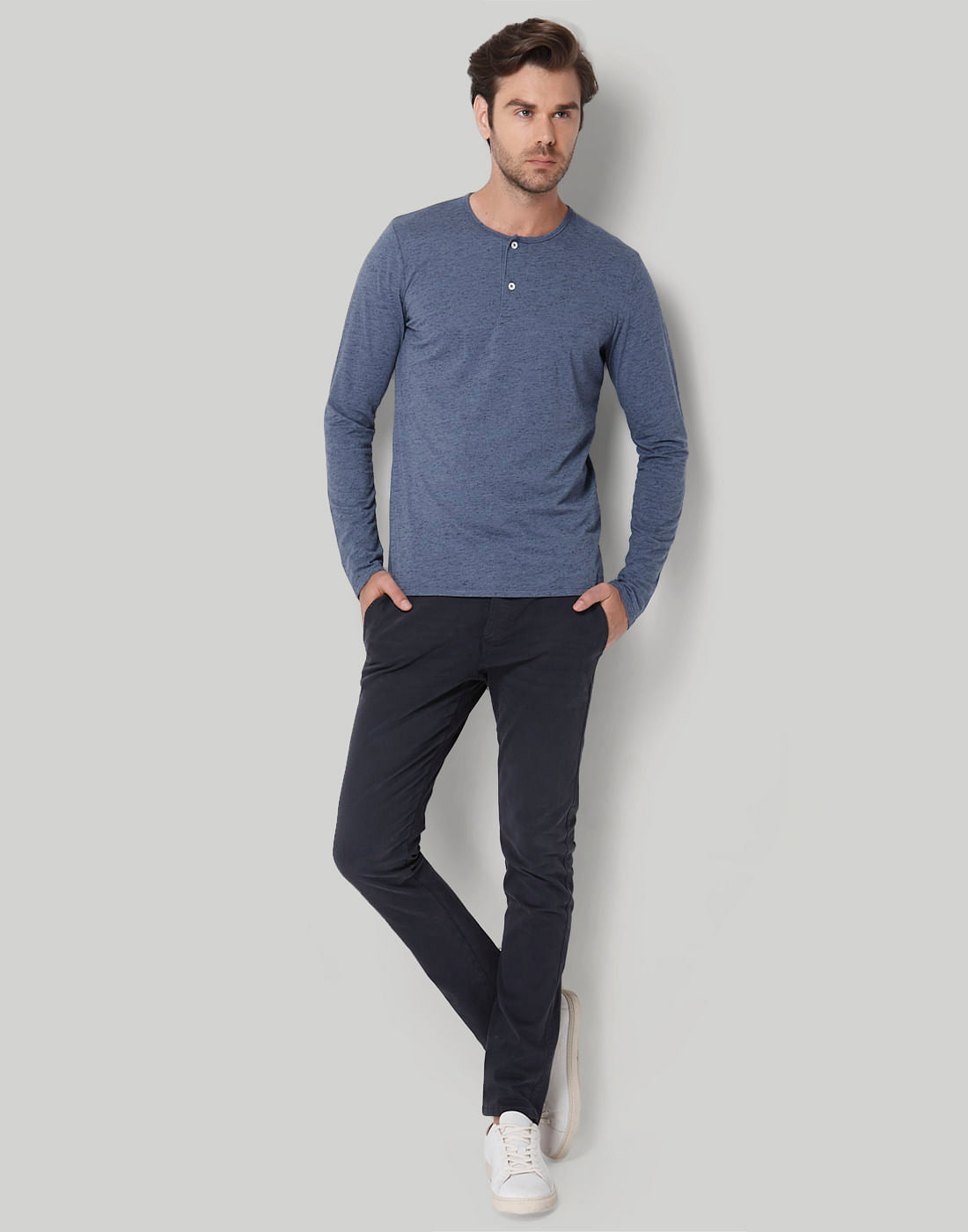 Blue Henley T-Shirt