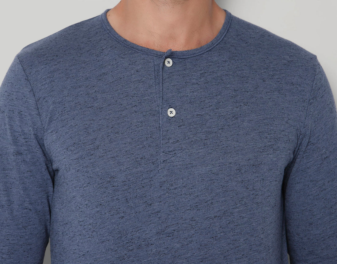 Blue Henley T-Shirt