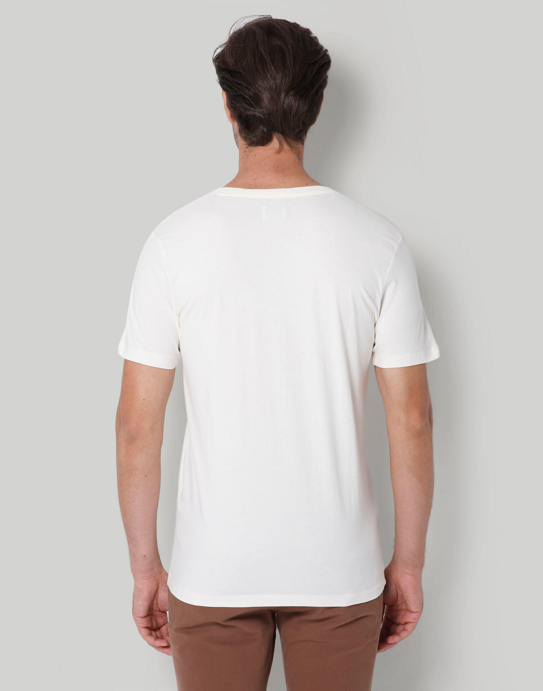 White Printed Crew Neck T-Shirt