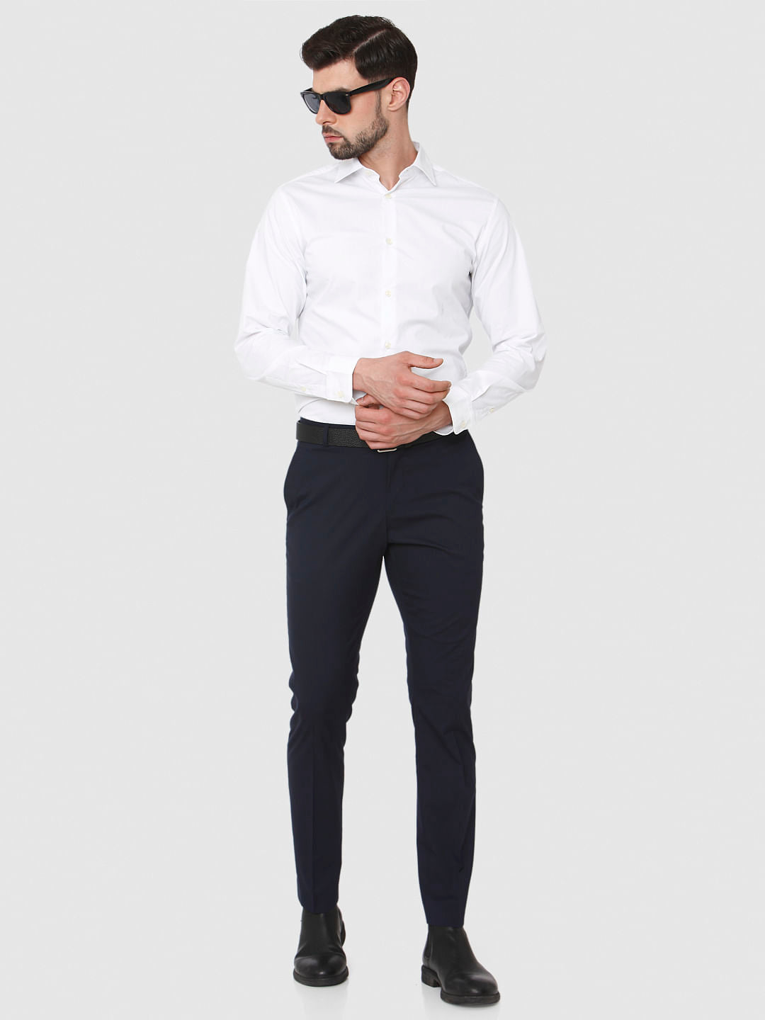 White Full Sleeves Shirt