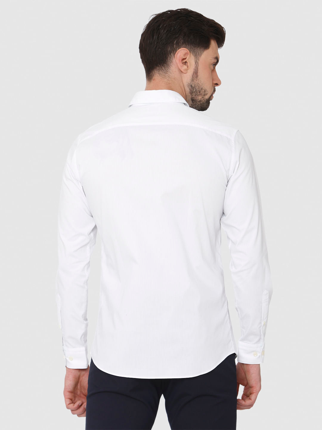 White Full Sleeves Shirt