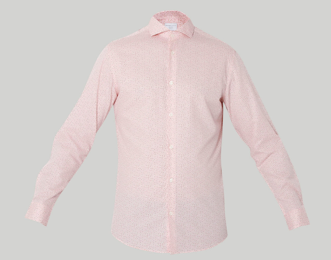 Pink Printed Full Sleeves Shirt