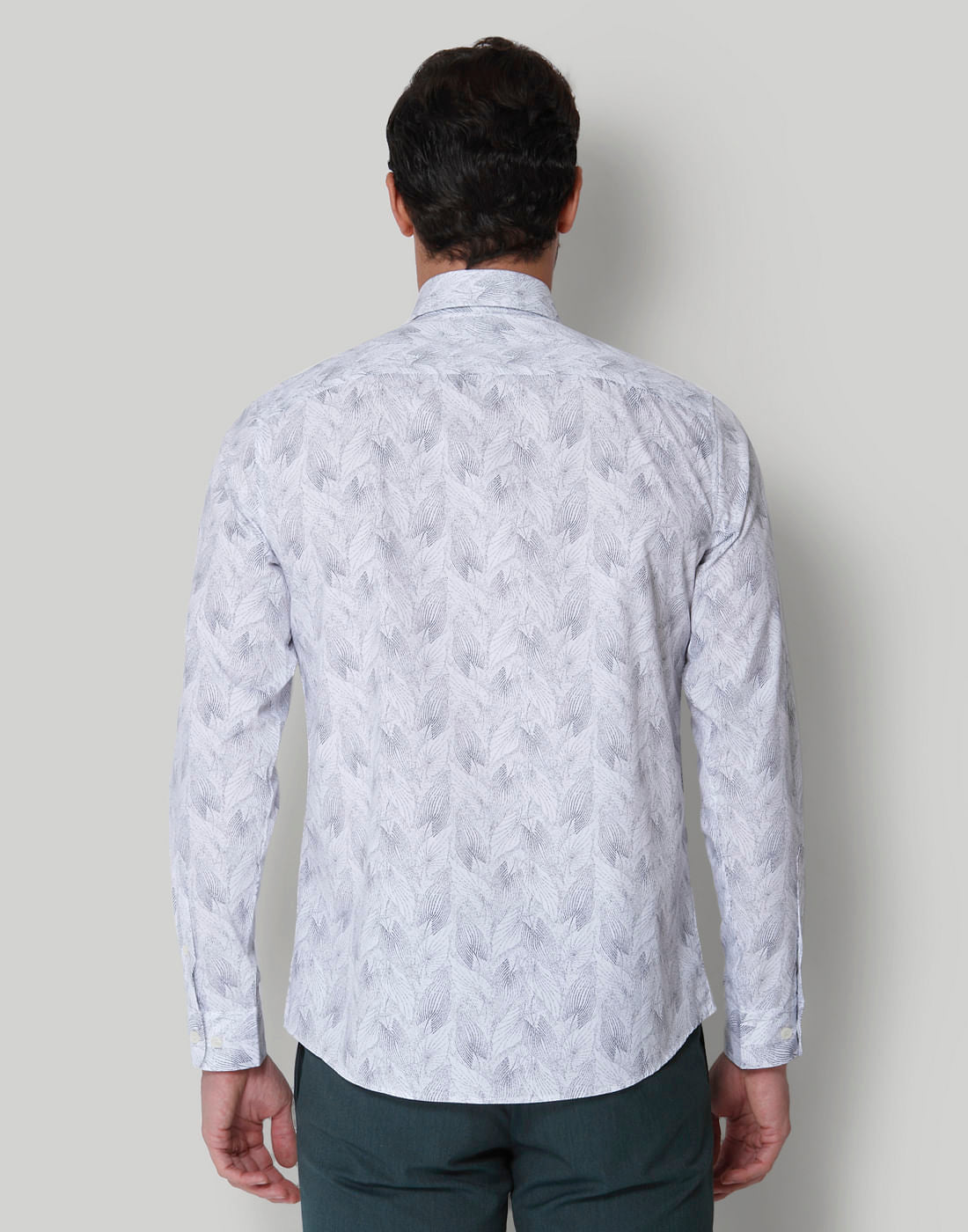 White floral print Full Sleeves Shirt