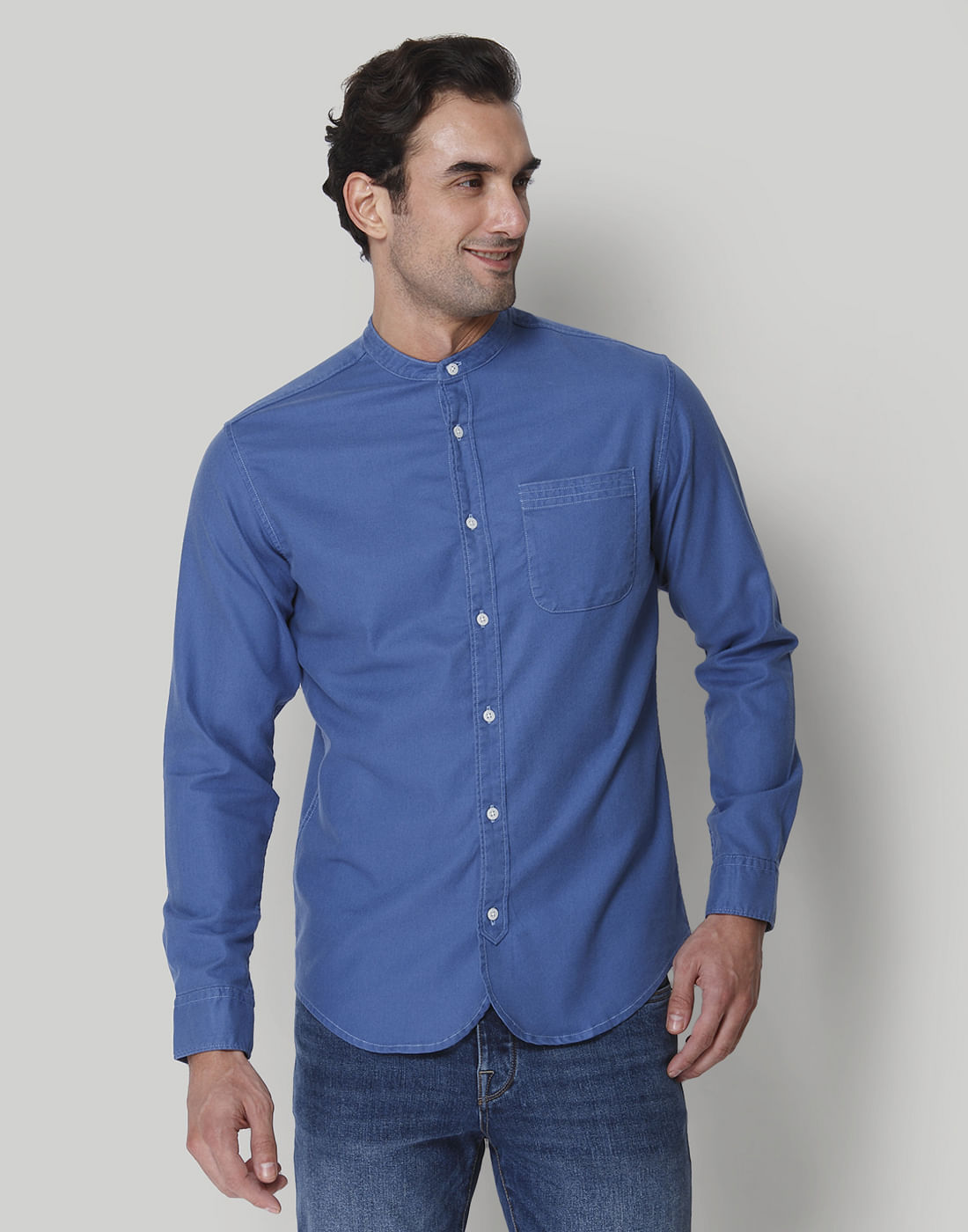 Blue Full Sleeves Shirt