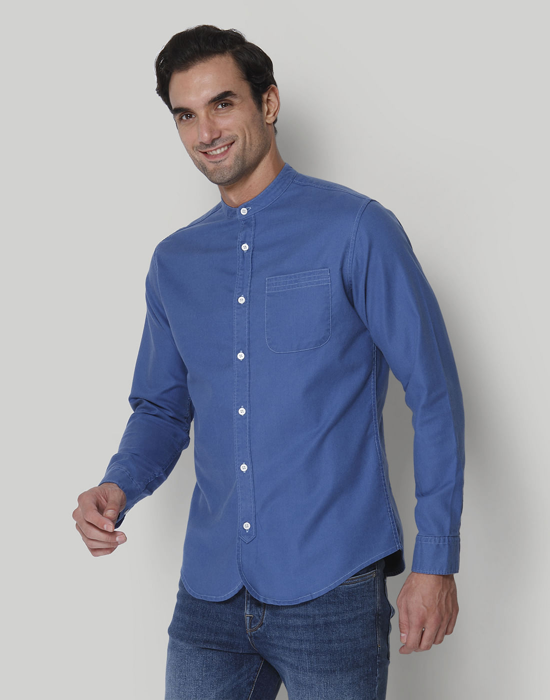 Blue Full Sleeves Shirt
