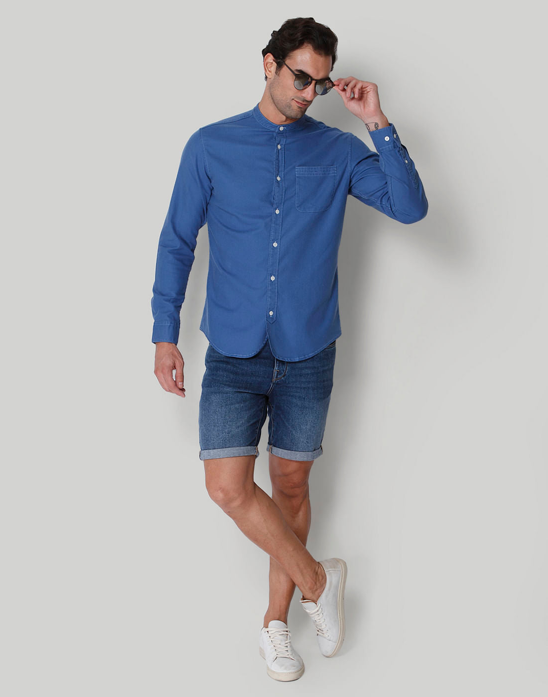 Blue Full Sleeves Shirt