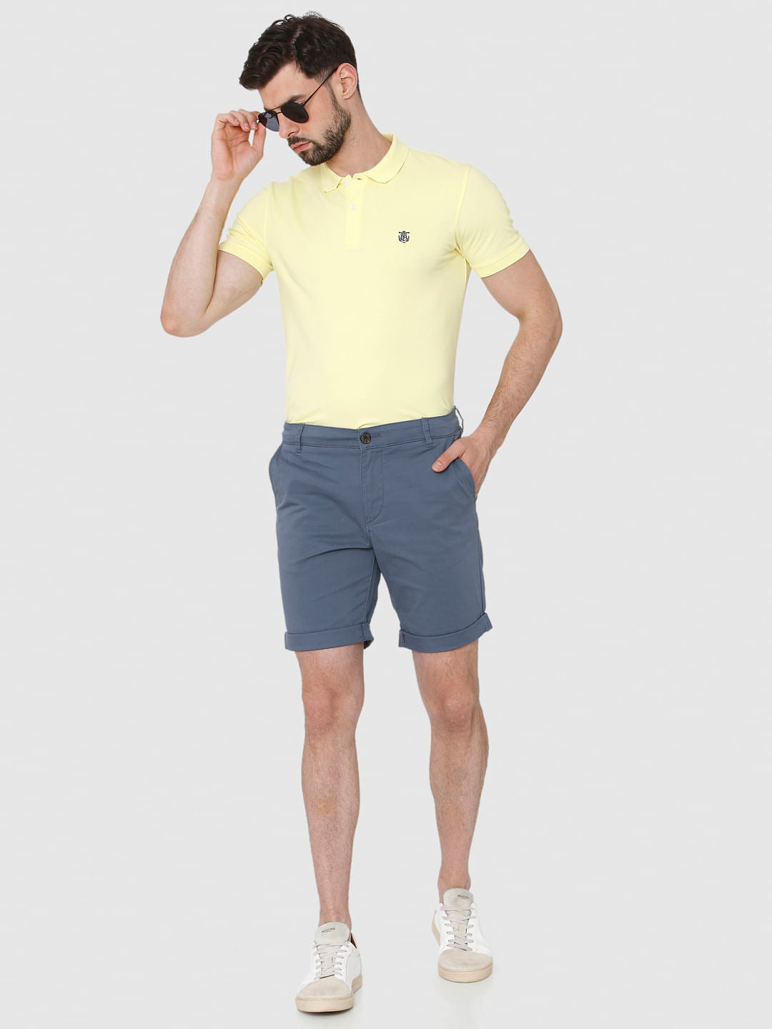 Blue Chino Shorts