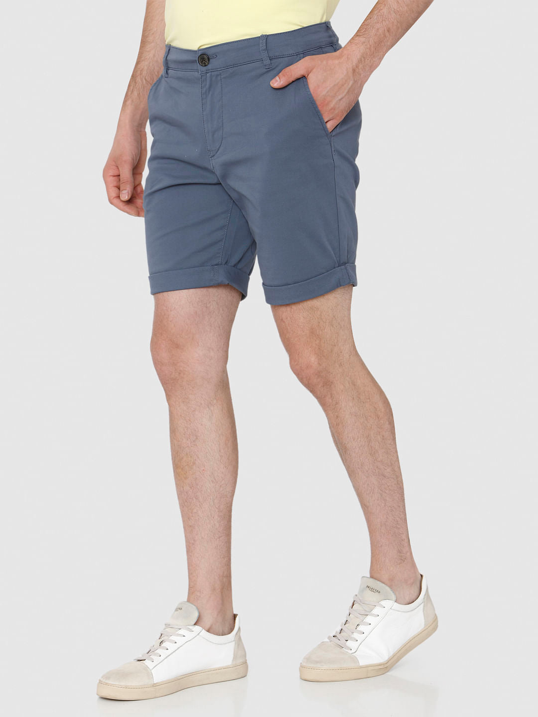 Blue Chino Shorts