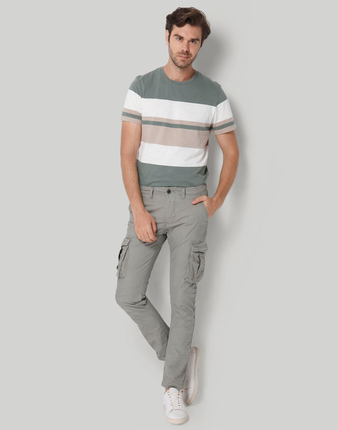 Grey Cargo Pants