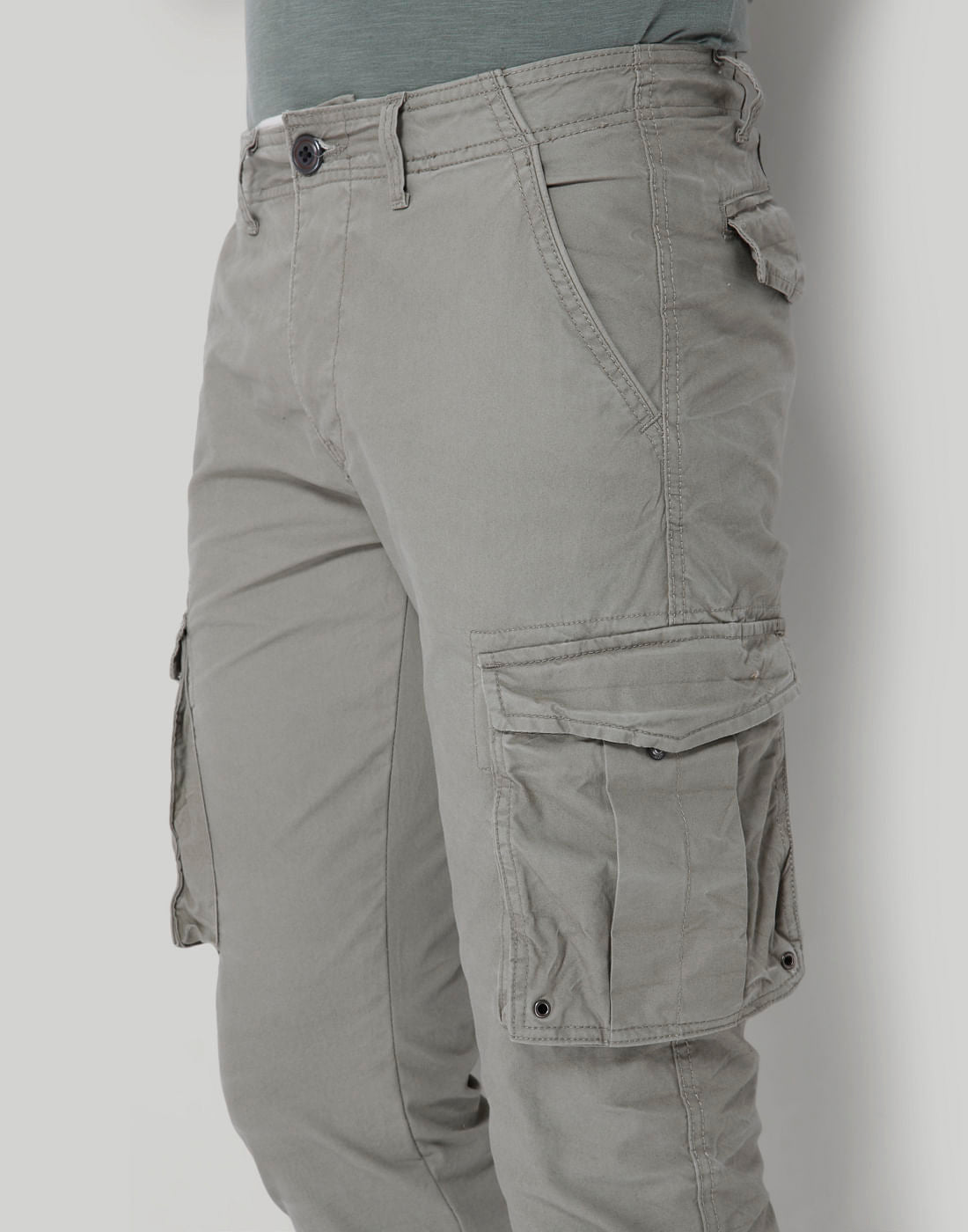 Grey Cargo Pants