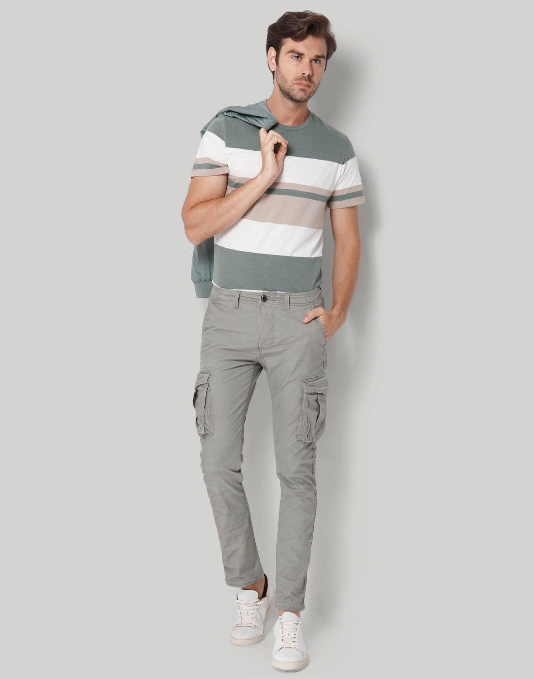 Grey Cargo Pants
