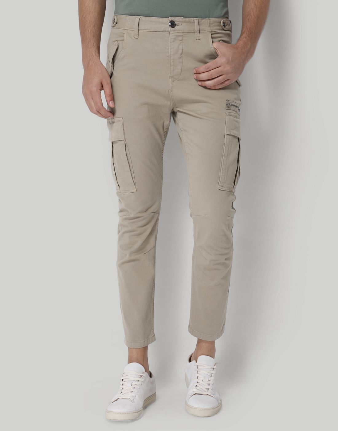 Beige Cargo Pants